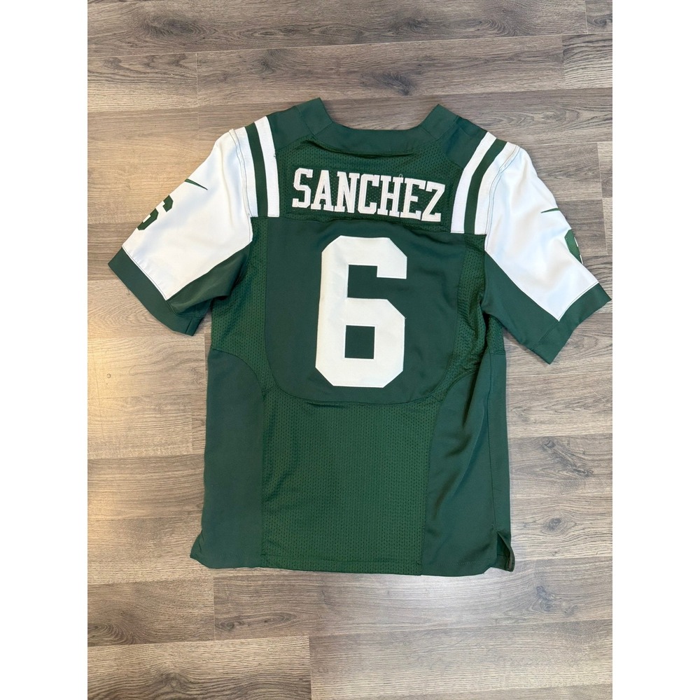 Nike New York Jets Sanchez 6 Elite Stitched Jersey Green Mens Size 40